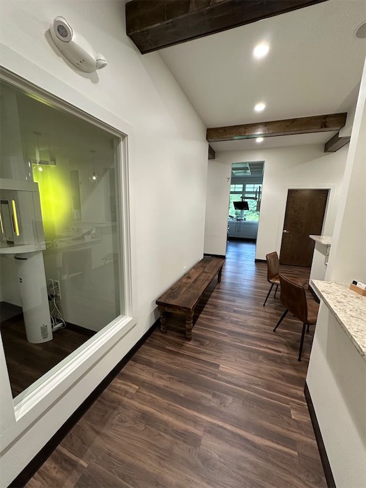 Clean modern hallway at Harrison Family Dentistry office in Chattanooga TN