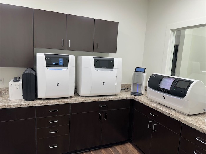 DS PrimePrint 3D printer for same-day dental restorations at Harrison Family Dentistry in Chattanooga TN
